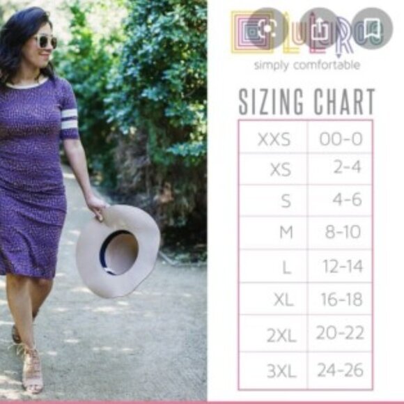 NEW NWT LuLaRoe Julia Pencil Dress Floral Purple Plum Slim Fitted Knee Length - Picture 2 of 2